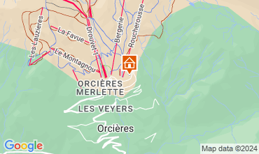 Karte Orcires Merlette Appartement 121490
