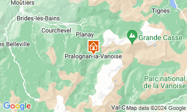 Karte Pralognan la Vanoise Appartement 126170