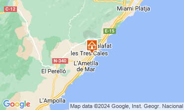 Karte L'Ametlla de Mar Villa 9665