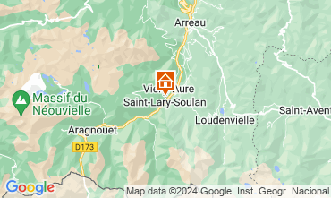 Karte Saint Lary Soulan Studio 80914