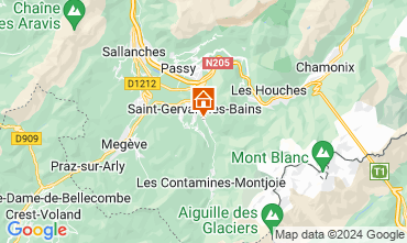 Karte Saint Gervais Mont-Blanc Appartement 58539