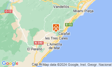 Karte L'Ametlla de Mar Chalet 126893