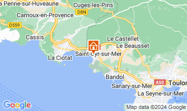 Karte Saint Cyr sur Mer Appartement 54147