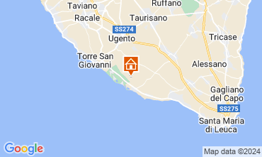 Karte Ugento - Torre San Giovanni Villa 128898