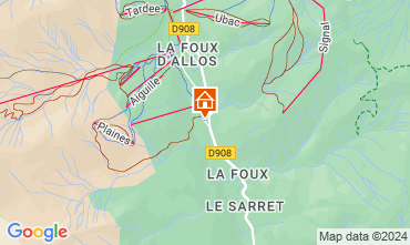 Karte La Foux d'Allos Studio 3204