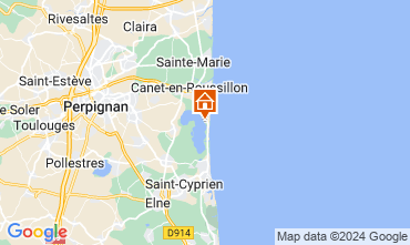 Karte Canet-en-Roussillon Mobil-Home 123795