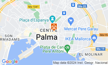 Karte Palma de Mallorca Appartement 128071