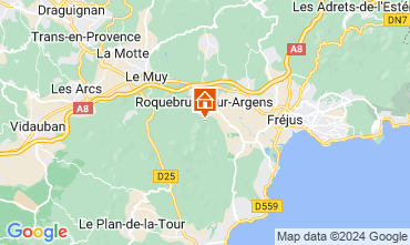 Karte Roquebrune sur Argens Ferienunterkunft auf dem Land 128015