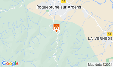 Karte Roquebrune sur Argens Fremdenzimmer 128017