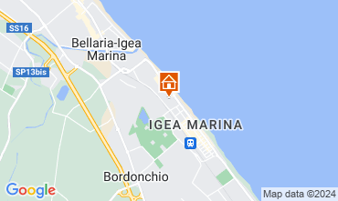 Karte Bellaria Igea Marina Appartement 127064