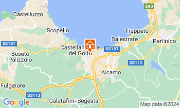 Karte Castellammare del Golfo Villa 128845