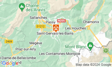 Karte Saint Gervais Mont-Blanc Appartement 15389