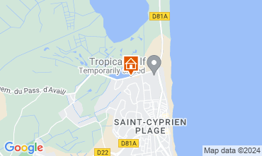 Karte Saint Cyprien Plage Ferienunterkunft auf dem Land 124360