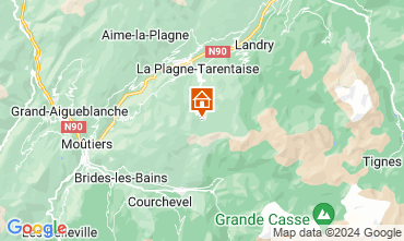 Karte La Plagne Chalet 120544