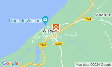 Karte Wissant Ferienunterkunft auf dem Land 125142