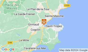 Karte Saint Tropez Studio 107006