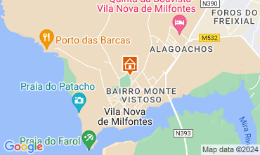 Karte Vila nova de Milfontes Haus 126662