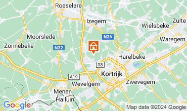 Karte Kortrijk Ferienunterkunft auf dem Land 78556