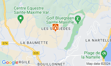 Karte Sainte Maxime Villa 124989