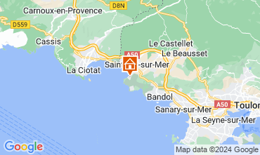 Karte Saint Cyr sur Mer Studio 110762