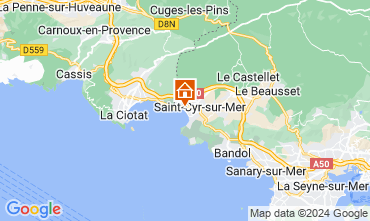 Karte Saint Cyr sur Mer Studio 114105