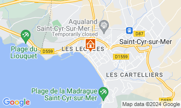 Karte Saint Cyr sur Mer Studio 114105