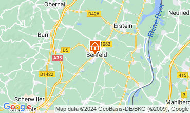 Karte Benfeld Ferienunterkunft auf dem Land 127366