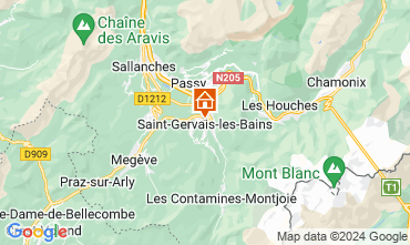 Karte Saint Gervais Mont-Blanc Studio 2546
