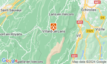 Karte Villard de Lans - Correnon en Vercors Appartement 3704