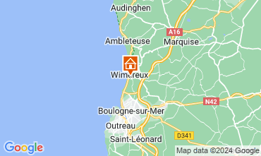 Karte Wimereux Ferienunterkunft auf dem Land 95721