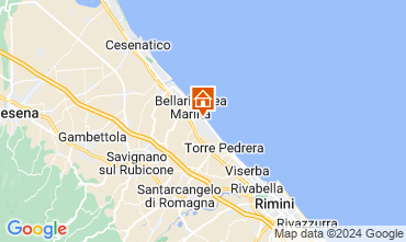 Karte Bellaria Igea Marina Appartement 129102