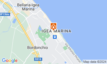 Karte Bellaria Igea Marina Appartement 82159