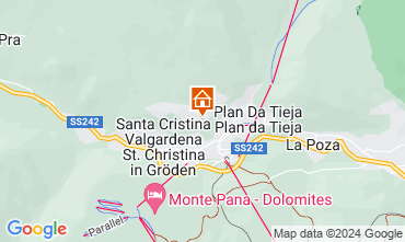 Karte Selva di Val Gardena Appartement 39626