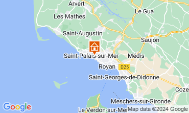 Karte Saint Palais sur Mer Appartement 87794
