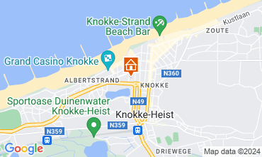 Karte Knokke-Zoute Appartement 125343