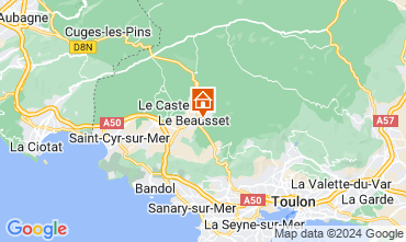 Karte Le Beausset Villa 118922