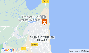 Karte Saint Cyprien Plage Studio 55227