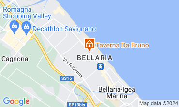 Karte Bellaria Igea Marina Appartement 79298
