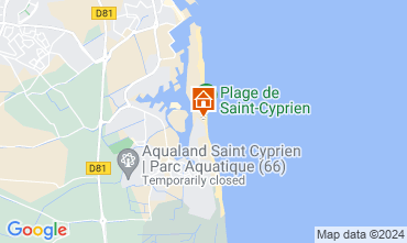 Karte Saint Cyprien Plage Studio 117947