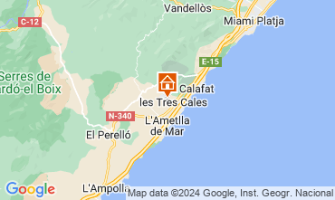 Karte L'Ametlla de Mar Chalet 126892