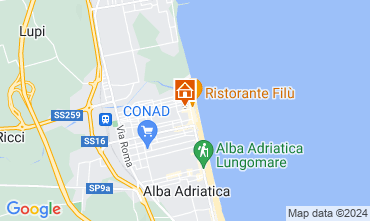 Karte Alba Adriatica Appartement 93590