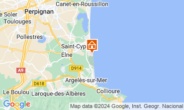 Karte Saint Cyprien Plage Appartement 123805