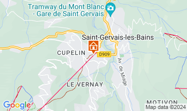 Karte Saint Gervais Mont-Blanc Appartement 66844