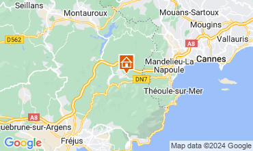 Karte Les Adrets-de-l'Estrel Ferienunterkunft auf dem Land 73472