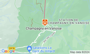 Karte Champagny en Vanoise Appartement 117401
