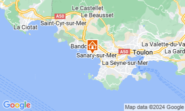 Karte Sanary-sur-Mer Appartement 127894