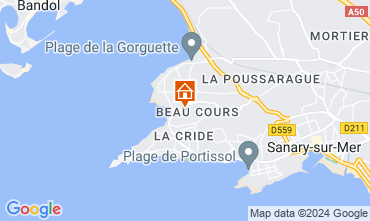 Karte Sanary-sur-Mer Appartement 79595