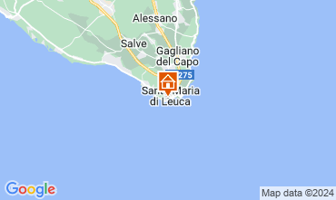 Karte Santa Maria di Leuca Appartement 78249