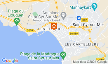 Karte Saint Cyr sur Mer Appartement 97574