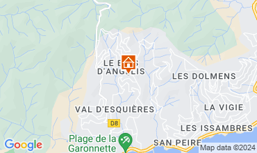 Karte Les Issambres Villa 124093